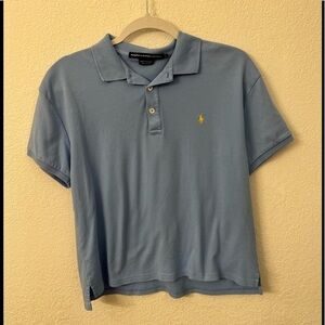 Ralph Lauren Light Blue Polo Top with Yellow Pony